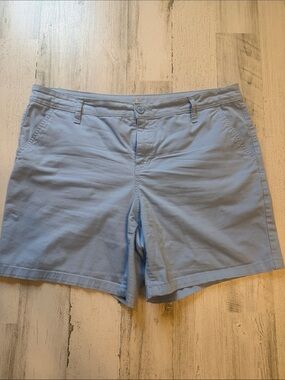 St. John's Bay Light Blue Women's Casual Bermuda Shorts